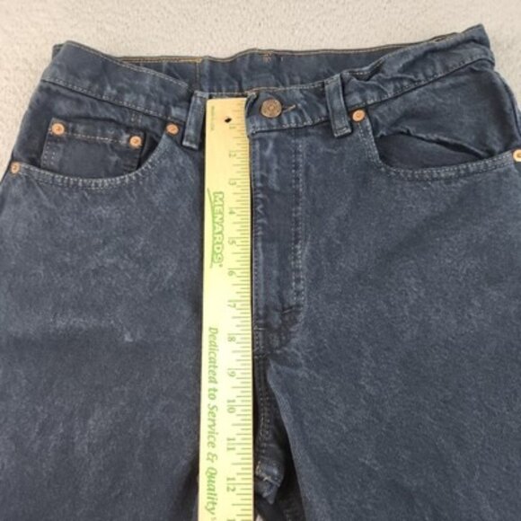 Vtg 90s Levi's 550 Relaxed Fit Tapered Leg Dark Wash Denim Jeans Mens Size 33x32 - Picture 6 of 11